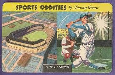 1954 Quaker Oats Sports Oddities Yankee Stadium